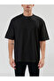 Black Plain Oversized T-Shirt Summer 100% Cotton - 3