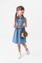 Denim Dress with Bag and Belt - 2