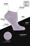 Bamboo Women's Booties Plain Pink-Lilac-Water Green Socks Seamless Premium Boxed Pack of 6 - 2