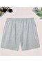 Men's Forth Printed Bermuda Pocket Cord Detailed Regular Fit Mold Gray Shorts - 2