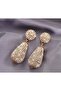 Rhinestone, Glitter, Elegant Drop Earrings-Ear Pin Stainless Steel - 5