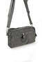 Crinkle/Clinkle Waterproof 4 Zipper Thick Shoulder Strap Mobile Phone Carrying Hand Bag Wallet Gray 1215 - 4