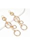 Long Geometric Hoop Earrings-Ear Pin Stainless Steel - 3