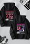 Dear Couple Combination Spider Boy and Girl Back Printed Custom Design Hooded Sweatshirt