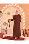 Roba Detailed Mihrimah Ferace Chocolate Brown - 3
