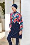 Violet Long Sleeve Hijab Swimsuit 3403