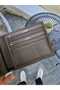 Visso 262 Genuine Leather Double Id Compartment Classic Men's Wallet Purse Brown - 6