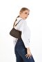 Women's Brown Farme Monogram Baguette Hand and Shoulder Bag - 5