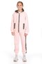 Hooded Leopard Stripe Detailed Powder Color Girl's Tracksuit Set - 2