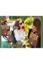 Ethnic Bohemian Style Green Burgundy Wallet Combination with Cat and Dog Figures - 8