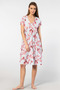 3602 Women's Short Sleeve Woven Flared Dress - 4