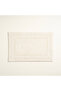 Solid Double Sided Cotton 100% Cotton Bath Mat 40X60 cm Ecru