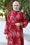 Viscose Woven Dress 1329 - Burgundy - 4