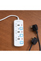 3 Way Extension Board Cable High Quality, Shock Proof Design 4 Meter - 3