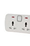 4 way Universal Wall Socket with Individual Switches- OMES1861D - 5