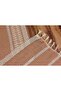 Runner Cotton Lace Tasseled Beige Runner, Presentation Cover Lace Beige 35x155 Cm - 5