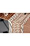 Runner Cotton Lace Tasseled Beige Runner, Presentation Cover Lace Beige 35x155 Cm - 3