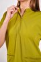 Lycra Oil Green Zipper Detailed - 3
