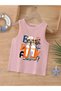 Cartoon Character Printed Sleeveless Children's T-Shirt