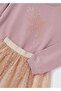Winter Girls' Sweat Skirt Set - Pink - 3