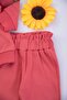 Baby Girl's Daisy Printed Bottom-Top Double Suit 6-9-12-18-24 Months - 4
