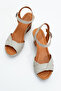 Riccarda Genuine Leather Orthopedic Sandals Gray - 7