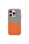 iPhone 15 Pro Max Compatible Fabric and Leather Coated Card Holder Metal Camera Detail Sahara Case - 5