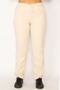 Women's Large Size Stone Waist Tunnel Lace Detailed Gabardine Fabric Trousers with Side and Back Pockets 65n34145 - 3