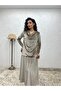Beige Velvet Blouse - 3