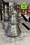 Copper Large Seljuk Teapot Heavy Carving Work Gray