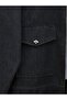 Spread Pearl Zippered Jacket Skirt Jeans Set -Black - 3
