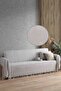 Natural Sofa Cover Covering Arms Gray 180x300