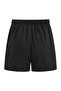 Women's Daisy Printed Bermuda Pocket Corded Comfort Fit Fit Black Shorts - 2