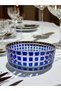 Colorful Square Decor Cutting Crystal Glass Salad Bowl 25cm / Breathing Bowl