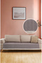 Seating Fringed Sofa Cover 100% Cotton 115X200Cm Brown