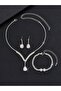 White Drop Stone Hürrem Sultan Jewelry Set Gift Jewelry Set - 4