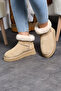Genuine Sheepskin Suede Leather Short Mini Boots - 5