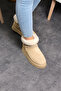 Genuine Sheepskin Suede Leather Short Mini Boots - 3