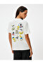 Tweety Oversize T-Shirt Printed on the Back Crew Neck Licensed - 4