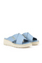, Women's Genuine Leather Slippers 1511048Z15 Denim - 2