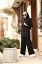 Black Denim Double Set - 6540 Model - 3
