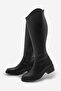 Women's Knee High Zippered Daily Boots Maypos Black - 2