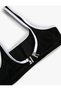 U-Neck Sports Bikini Top - Piping Detail - 2