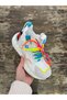 25Y433 Women's White Knitwear Unisex Design Thick Air Sole Orthopedic Comfortable Walking Sports Shoes - 3