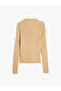 Crew Neck Slim Fit Long Sleeve Basic Knitwear Sweater - 2