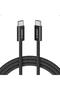 كابل Zolo USB-C إلى USB-C مضفر (1 متر، 240 واط) - أسود - A8060