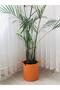 25X25 Wicker Toy Basket - Multi-Purpose Organizer, Flower Pot Orange - 4