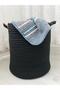 Black Wicker Basket - Organizer for Toys and Flower Pots, 25X25 - 2