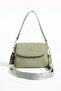 Women's Green Hand and Shoulder Bag - 3
