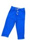 Boy's Bottom Pants with Button and Cord Detail Cobalt Blue